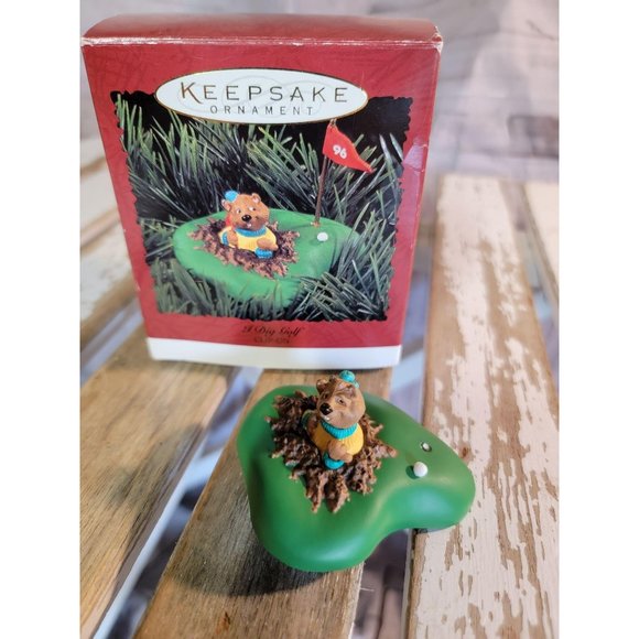 Hallmark I dig golf 1996 Ornament xmas - Picture 1 of 5